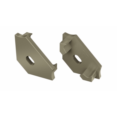 Zaślepka do profili LUMINES C inox z otworem 12-00