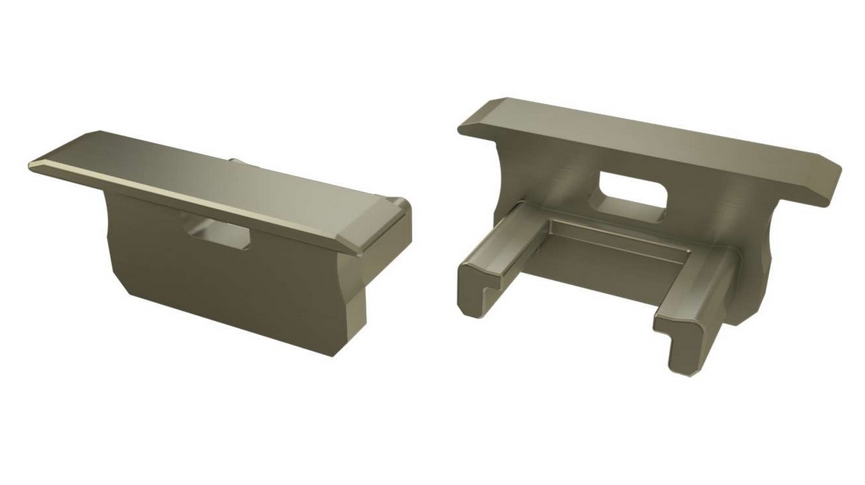 Zaślepka do profili LUMINES B inox Płaska