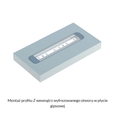 Profil LUMINES Typ Z płytki 7mm inox anodowany 3m