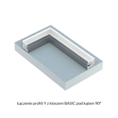 Profil LUMINES Typ Y Głęboki 12mm inox anodowany 3