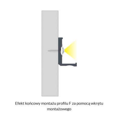 Profil LUMINES Typ F srebrny anodowany 3m