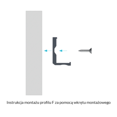 Profil LUMINES Typ F biały lakierowany 3m