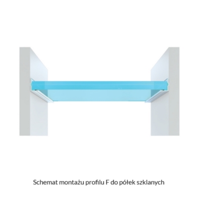 Profil LUMINES Typ F biały lakierowany 1m