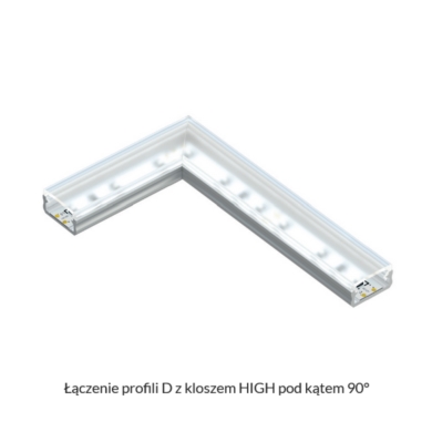 Profil LUMINES Typ D płaski inox anodowany 3m