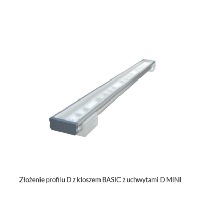 Profil LUMINES Typ D płaski inox anodowany 3m