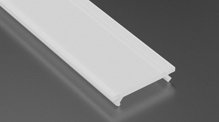 Klosz do profili LED BASIC LUMINES PMMA Mleczny 3m