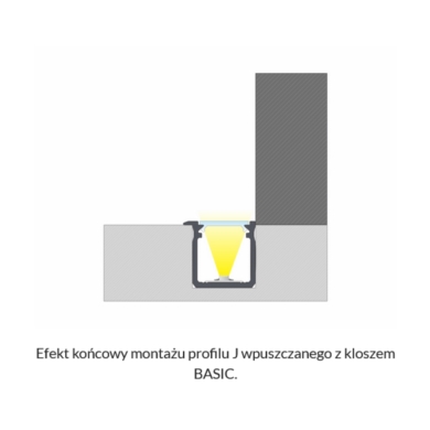 Profil  LUMINES Typ J biały lakierowany 2,02m