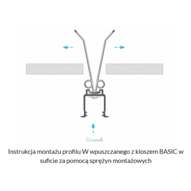 Profil LUMINES typ W biały lakier. 2,02m