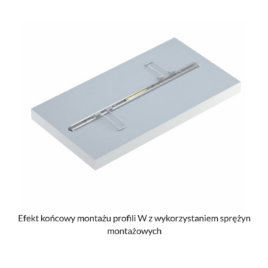 Profil LUMINES typ W inox anod. 3m