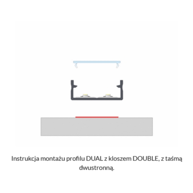 Profil LUMINES Typ DUAL surowy 2,02m