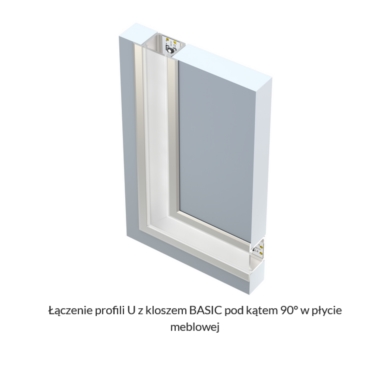 Profil LUMINES typ U biały lakierowany 1m