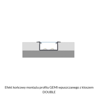 Profil LUMINES typ Gemi biały lakierowany 1m