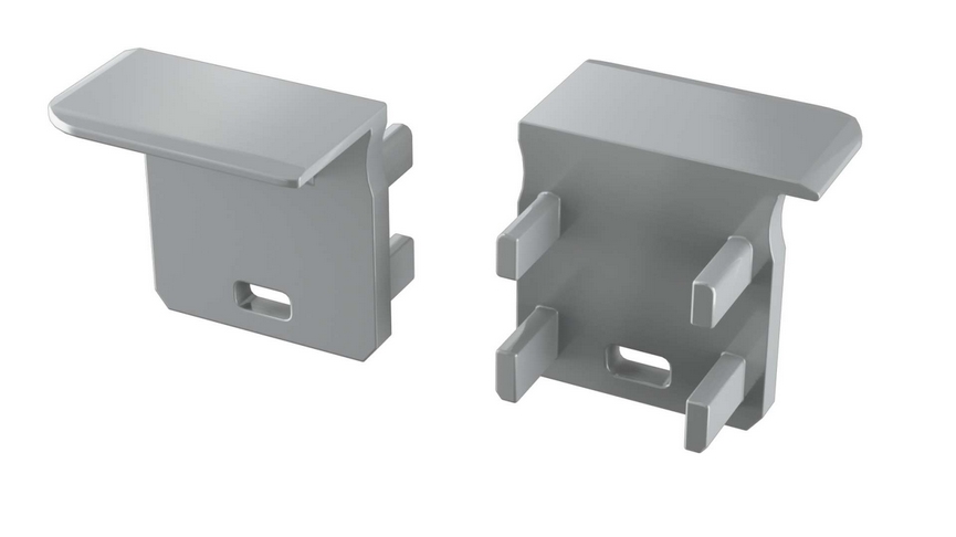 ABS Zaślepka LUMINES J szara z otworem lewa