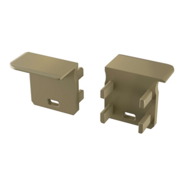 ABS Zaślepka LUMINES J inox z otworem lewa