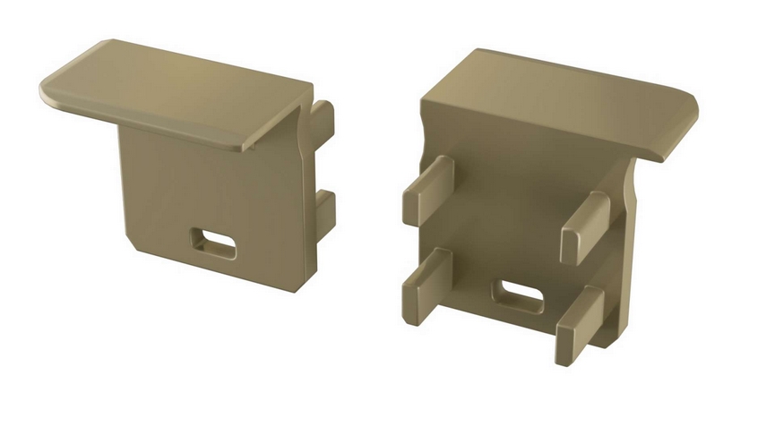 ABS Zaślepka LUMINES J inox z otworem prawa