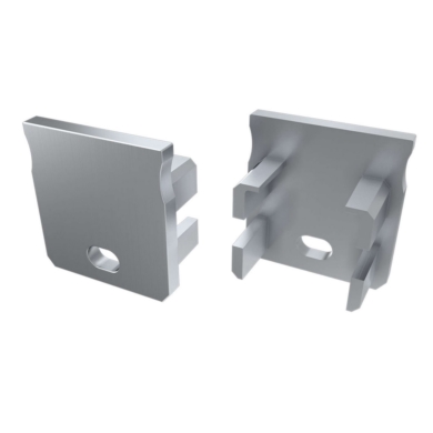 ABS Zaślepka LUMINES Y srebrna lakierowana z otwor