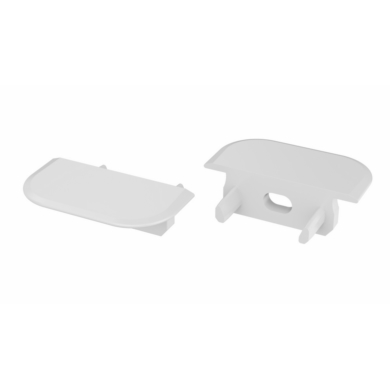 Zaślepka do profili LUMINES Z biała z otworem 12-0