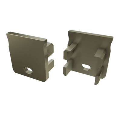 Zaślepka do profili LUMINES Y inox z otworem 12-00