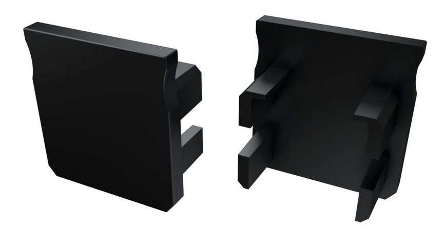 Zaślepka do profili LUMINES Y czarna 12-0092-01