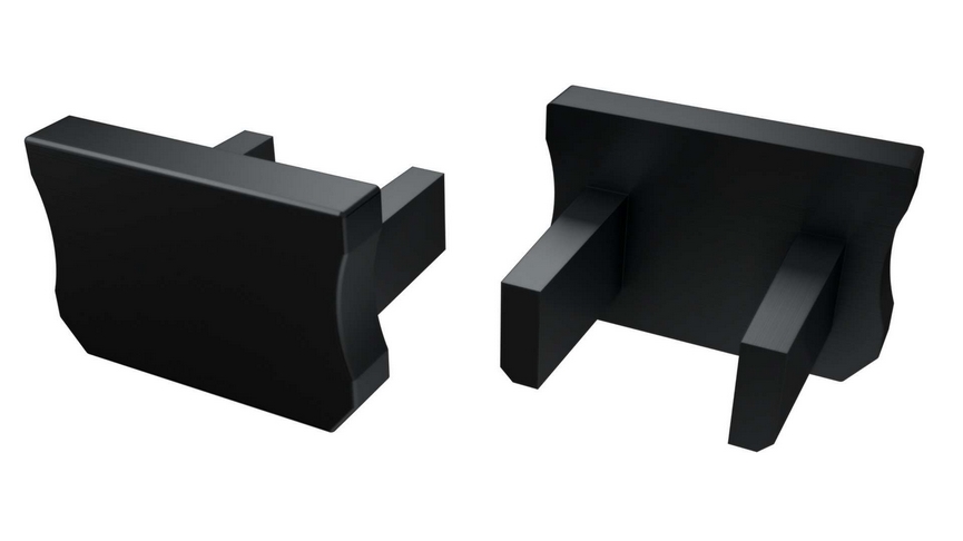 Zaślepka do profili LUMINES X czarna 12-0082-01