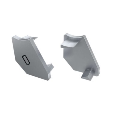 Zaślepka do profili LUMINES H szara prawa 12-0954-