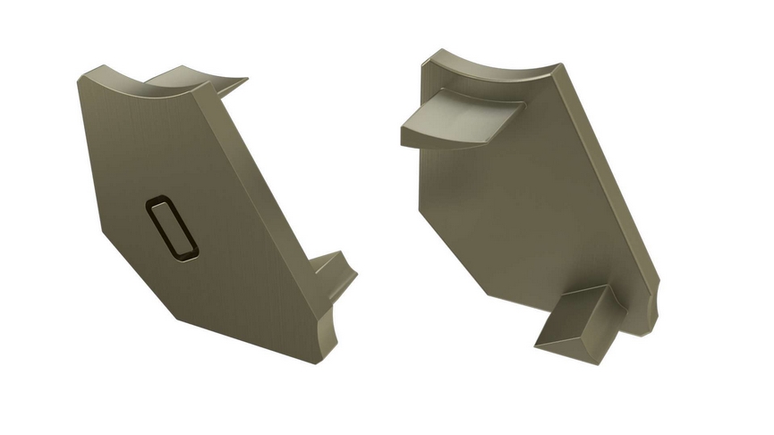 Zaślepka do profili LUMINES H inox prawa 12-0953-0