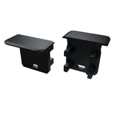 Zaślepka do profili LUMINES G czarna z otworem