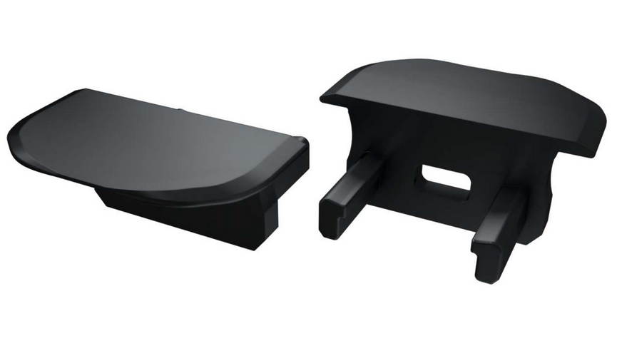 Zaślepka do profili LUMINES B czarna okrągła