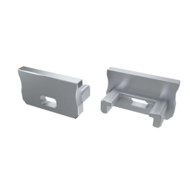 Zaślepka do profili LUMINES A szara z otworem