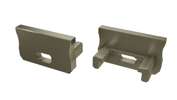 Zaślepka do profili LUMINES A inox z otworem