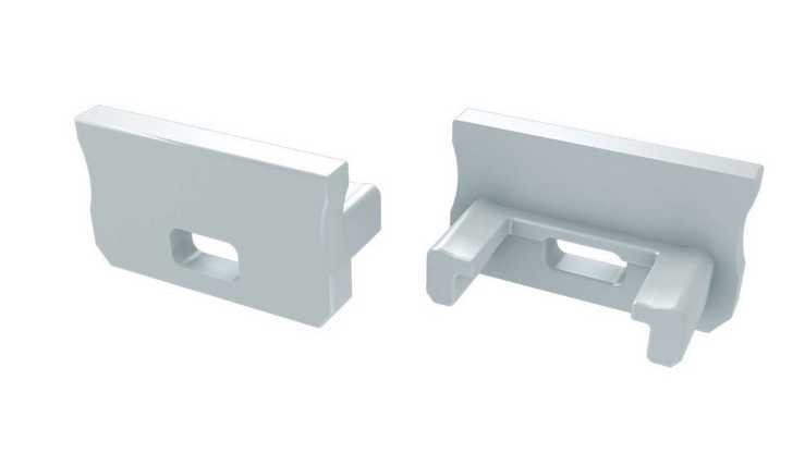 Zaślepka do profili LUMINES A biała z otworem