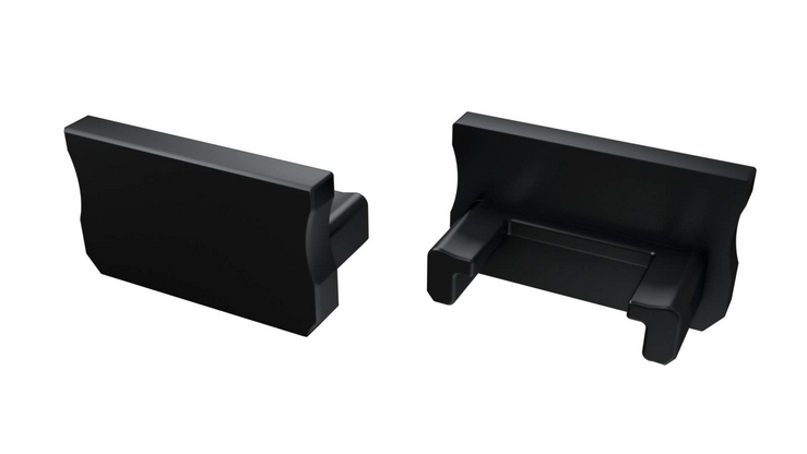 Zaślepka do profili LUMINES A czarna 12-0012-01