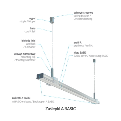 Profil LUMINES Typ A biały lakierowany 3m