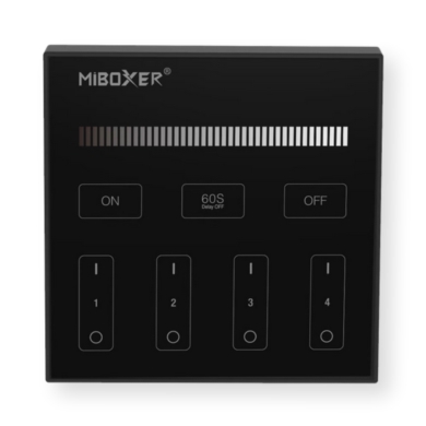 Panel Naścienny Magnetyczny 4-strefowy MONO CZARNY