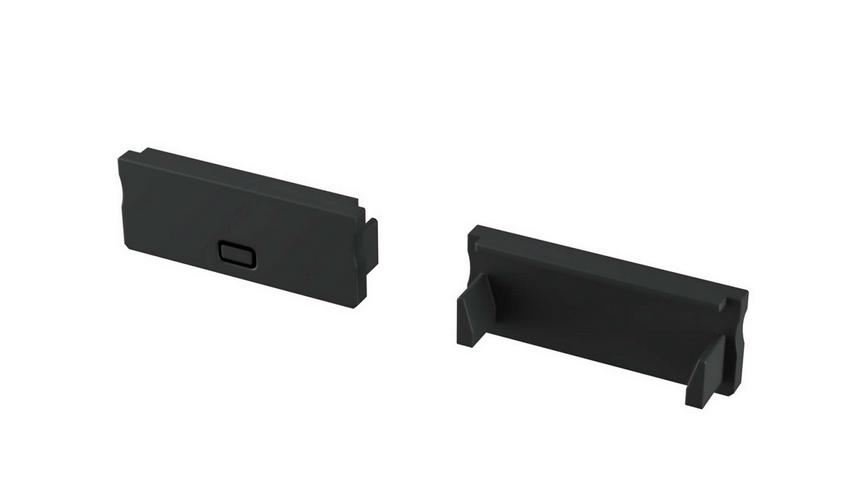 Zaślepka do profili LUMINES DUAL czarna