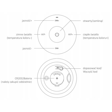 Pilot Panel Magnetyczny CCT 1-strefowy CZARNY