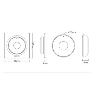 Pilot Panel Magnetyczny CCT 1-strefowy CZARNY