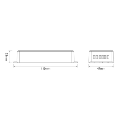 Kontroler Sterownik Taśm LED RGBW+CCT 20A FUT037P+