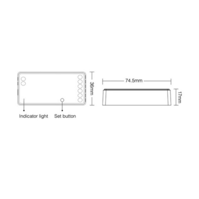 Kontroler Taśm LED 2w1 MONO CCT 12A WiFi