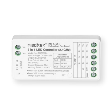Kontroler Sterownik Taśm LED RGBW CCT 12A FUT037S+