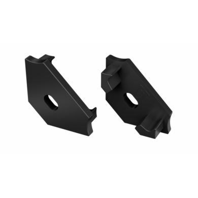 Zaślepka do profili LUMINES C czarna z otworem