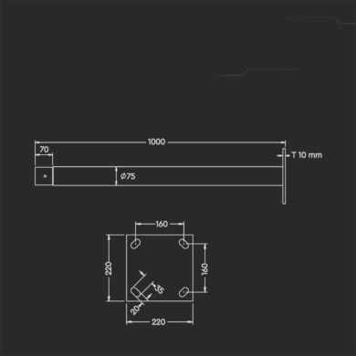Słup V-TAC SKU11258
