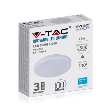 Plafon V-TAC SKU13889 VT-8033 3000K 15W 1500lm