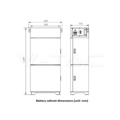 Stojak V-TAC SKU12304 20,48kWh