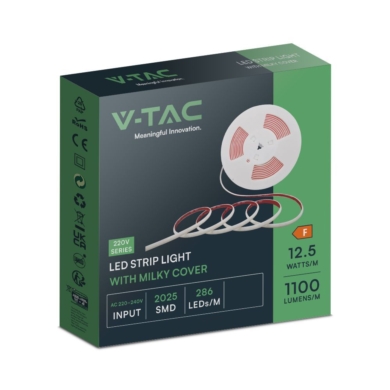 Taśma V-TAC SKU23718 VT-2025 286-10M 3000K 12,5W 1