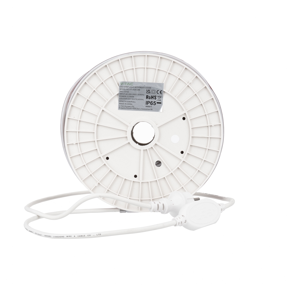 Taśma V-TAC SKU23721 VT-2025 286-50M 3000K 12,5W 1