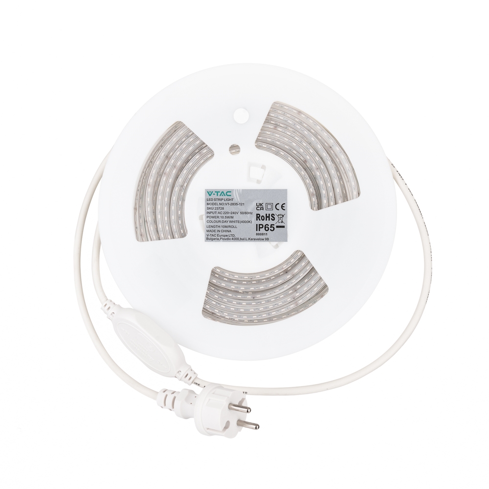 Taśma V-TAC SKU23729 VT-2835 121-10M 6500K 10,5W 1
