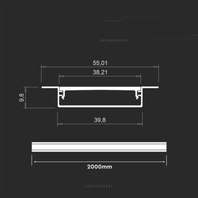 Profil V-TAC SKU24101 VT-71002