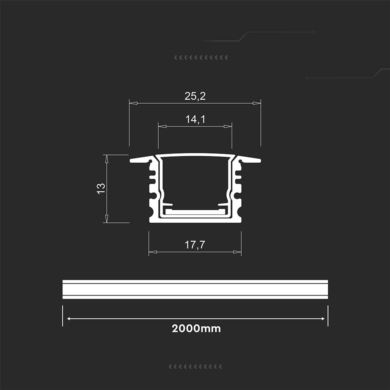 Profil V-TAC SKU24105 VT-71006