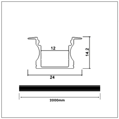 Profil V-TAC SKU3351 VT-8107